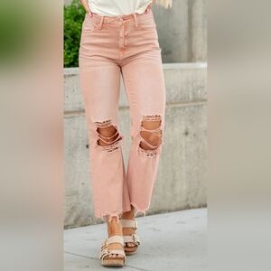 Vervet Altar'd State Distressed Cropped Denim Jeans| Size 28